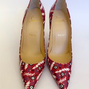 Christian Louboutin Vibrant Red Hot Chick Pumps